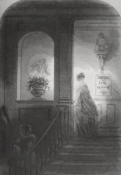 Ombra, illustrazione da «Bleak House» di Charles Dickens (1812-70), pubblicata nel 1853