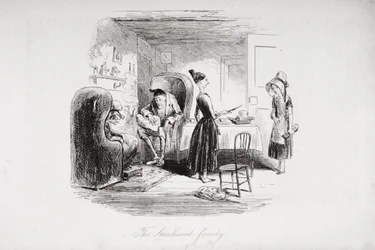 La famiglia Smallweed, illustrazione da 