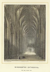 Cattedrale di Winchester, la navata che guarda a est