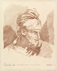 Testa di un uomo con turbante