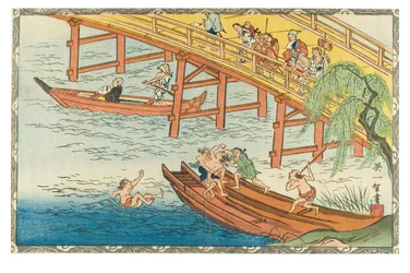 Sesto mese lunare (Rokugatsu) dalla serie I dodici mesi, 1830-1839 circa (stampa xilografica su carta)