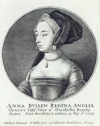 Anna Bolena, inciso da Wenceslaus Hollar