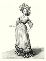 Costume di una donna di Basilea