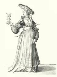 Costume di una donna di Basilea