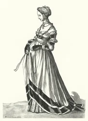 Costume di una donna di Basilea