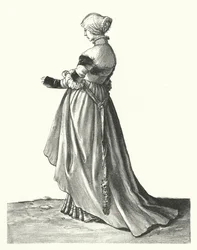 Costume di una donna di Basilea