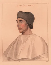 John Colet, Decano della Cattedrale di St. Paul (incisione)
