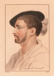Simon George di Quocoute, Cornovaglia (incisione)