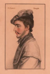 Sir Nicholas Poyntz (c.1528-1556), cortigiano inglese (1812) (incisione)