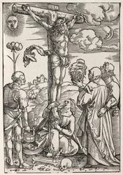 Cristo sulla croce con Maria, San Giovanni, Maria Maddalena e Santo Stefano, 1505