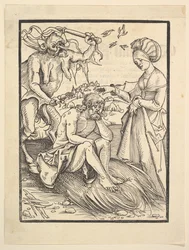 Giobbe tentato da un demone, 1509