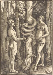 Adamo ed Eva con il serpente