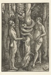 Adamo ed Eva con il serpente