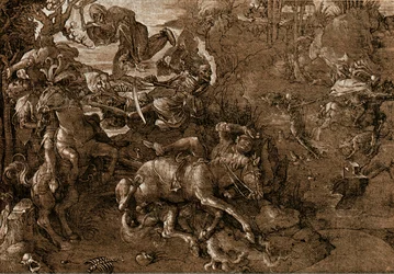 Battaglia dei cavalieri con la morte
