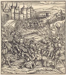Battaglia dei fanti con lance