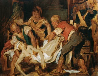 Il recupero del corpo di Jean-Paul Marat