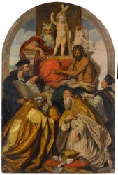 Loggia di San Giovanni. Rappresentanti di diverse religioni e confessioni si uniscono nella venerazione del Bambino Gesù