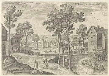 Veduta della strada principale di Laken
