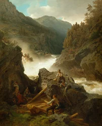 Fiume Rukkedals, Nes in Hallingdal