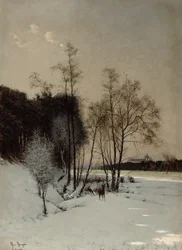 Una vista invernale a Posen, 1887