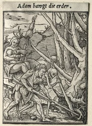 Danza della Morte: Adamo che ara il terreno