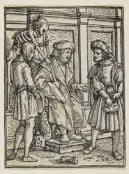 Il giudice da La danza della morte (Lione), 1538