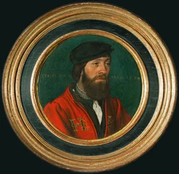 Un cortigiano di Enrico VIII (dipinto su legno di tiglio)
