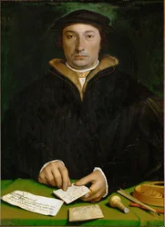 Dirck Tybis di Duisburg, commerciante (olio su legno di quercia)