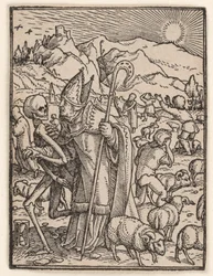 Il vescovo, da "La danza della morte"