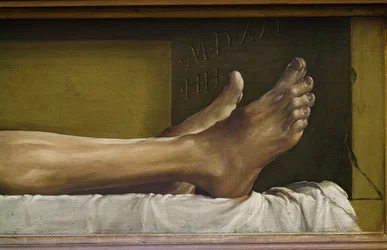 Il corpo di Cristo morto (dettaglio)