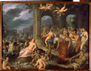 Il banchetto degli dei, il matrimonio di Peleo e Teti