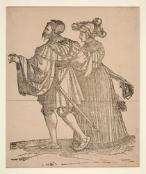 Compagni di danza con torce