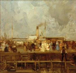 Arrivo del piroscafo