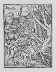 Adamo che scava, da La Danza della Morte