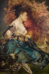 Una donna giapponese, c. 1870