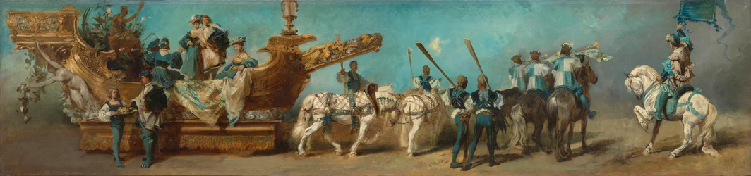 Progetto per il corteo festivo del 1879 - La Compagnia di navigazione a vapore del Danubio
