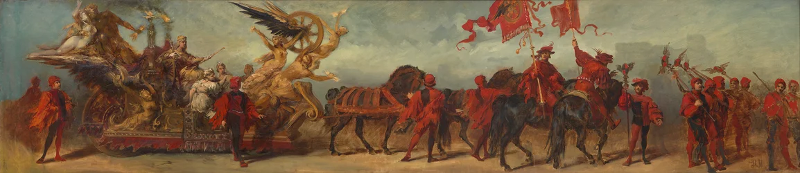 Progetto per il corteo festivo del 1879 - I ferrovieri
