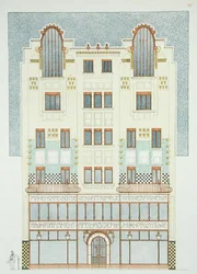 Progetto per un Edificio a Cinque Piani, primi anni del 1900, da 