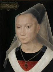 (dettaglio) del Ritratto di una giovane donna