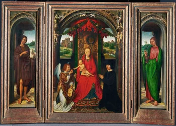 Johannesaltaerchen, piccolo altare per i santi Giovanni Battista e Giovanni Evangelista (dipinto su legno di acacia)