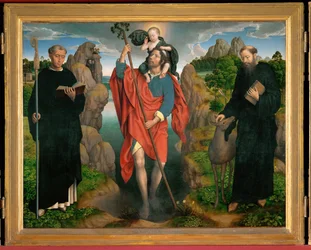 Trittico di San Cristoforo (dipinto su rovere)