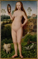 Vanità, pannello centrale del Trittico della Vanità Terrena e della Salvezza Divina, c.1485