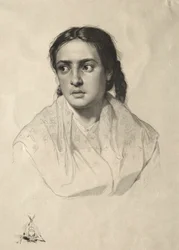 Testa di una ragazza, 1870