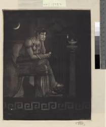Penelope con il telaio