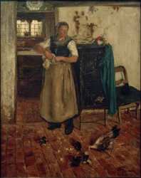 H.P. Feddersen, donna frisone in cucina