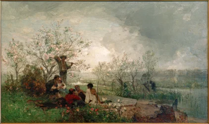 H.P.Feddersen, accampamento di zingari sulla Vistola