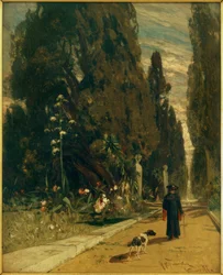 H.P.Feddersen il Giovane, Nel parco della Villa d