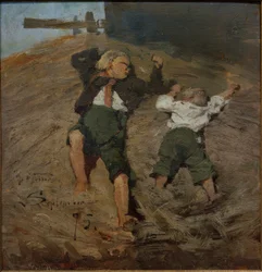 Ragazzi nella paglia
