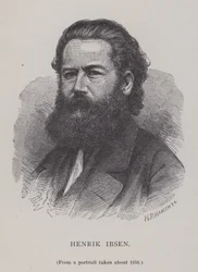 Henrik Ibsen, drammaturgo, regista teatrale e poeta norvegese