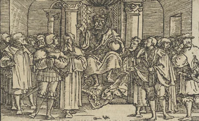 Rappresentanti di Atene e Corinto alla corte di Archidamo, re di Sparta